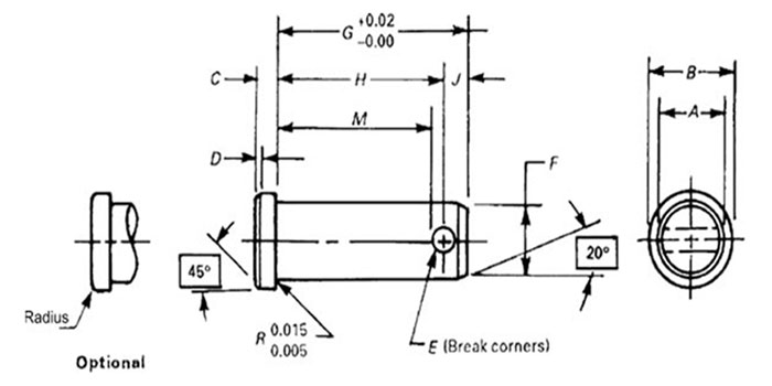 ASME B18.8.1 Clevis Pins