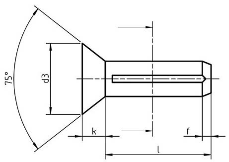 ISO 8747 Countersunk Head Grooved Pin