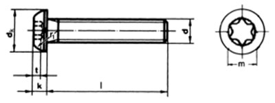 ISO 7380 Hexagon Socket Button Head Screws with TORX